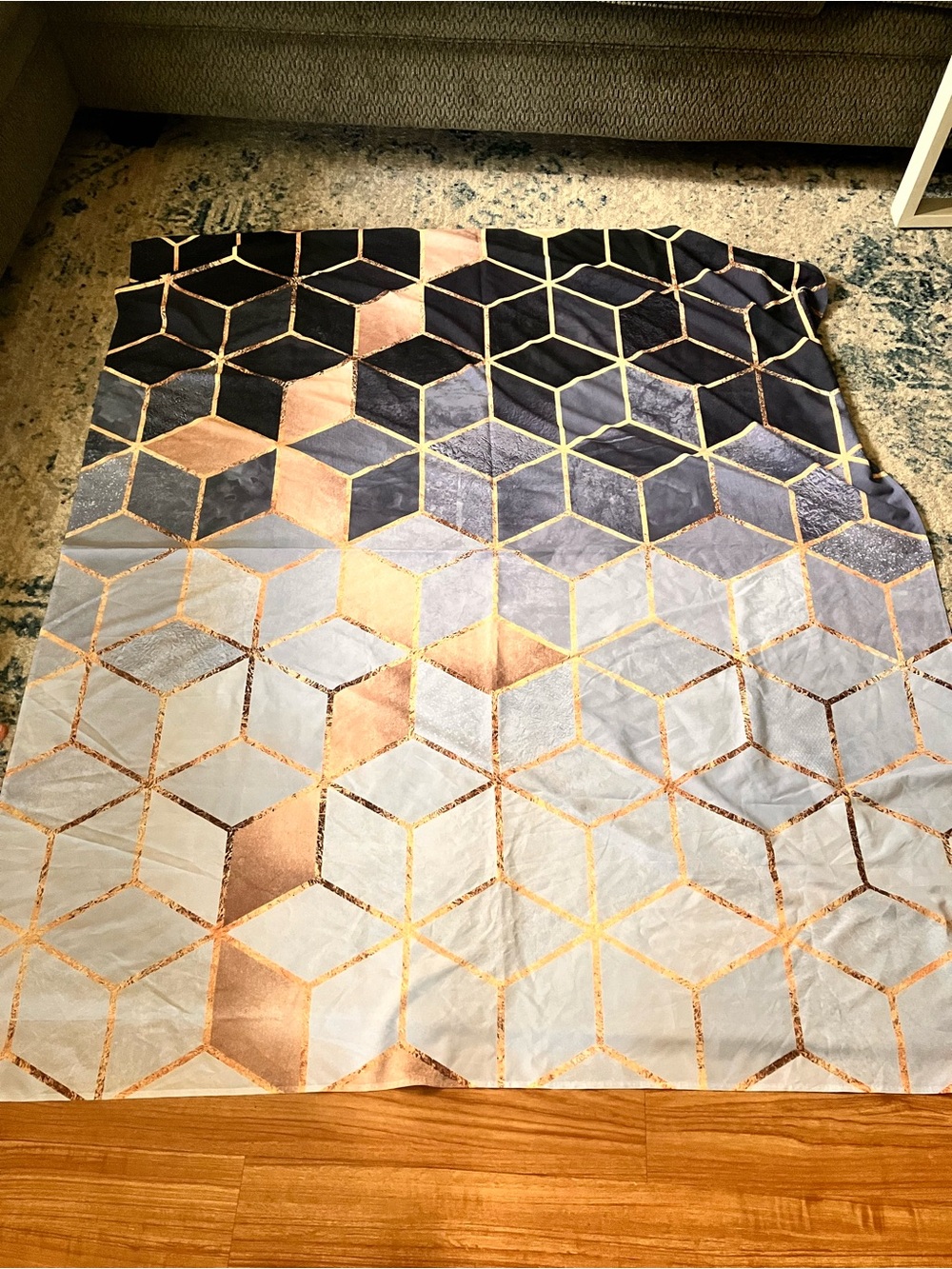 Geometric wall hanging tapestry